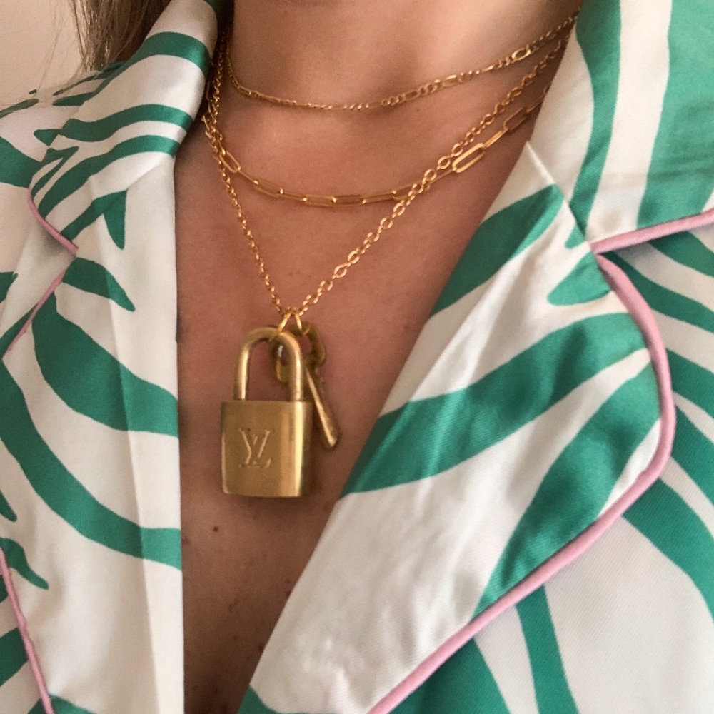 SOLD Louis Vuitton Padlock Necklace - Picture 6 of 9